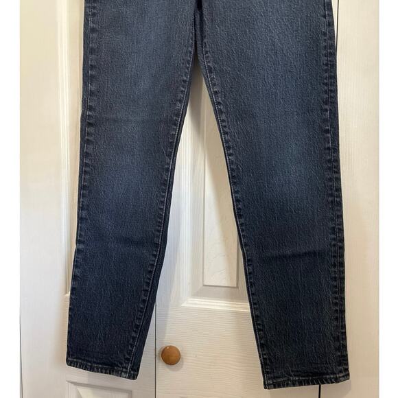 Levi’s Premium Wedgie Straight Leg Dark Wash Jeans Size 26 - Picture 3 of 10